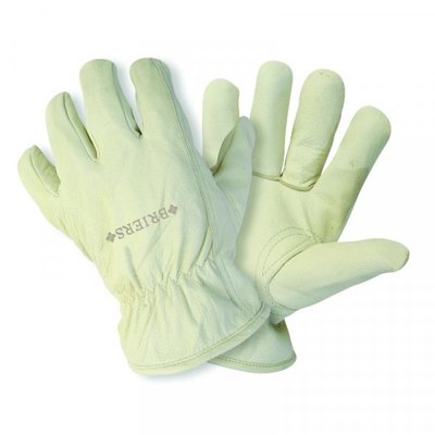 Briers Ultimate Lined Leather Gloves (Cream) - Small - image 1