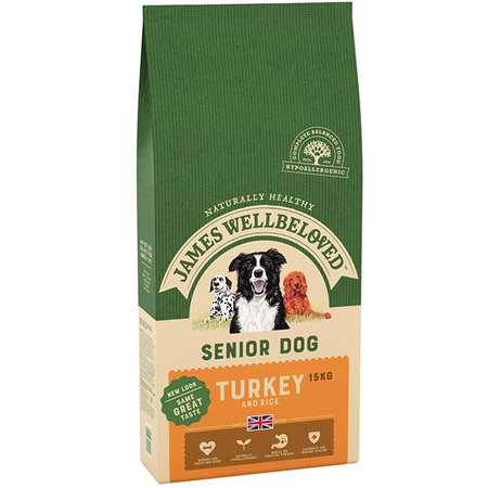 James Wellbeloved Turkey Senior Dog Food 15kg