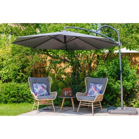 LG Outdoor Palm 3.0m Cantilever Parasol - Navy Blue - image 2