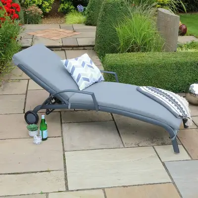 LG Outdoor Turin Cushioned Sunlounger - image 1