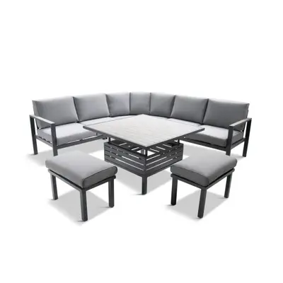 LG Outdoor Turin Large Modular Dining Set with Adjustable Table - image 3