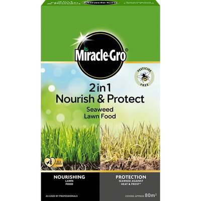 Miracle-Gro Nourish & Protect Seaweed Lawn Food 80M2