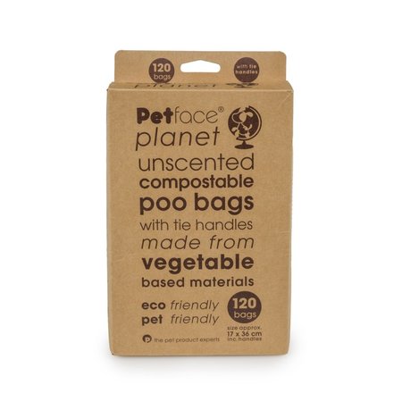 Petface Planet Compostable Poo Bags - 120 Pack