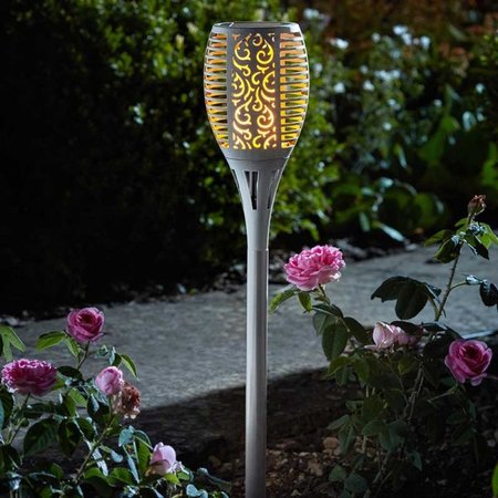 Smart Garden Solar Flaming Torch - Slate - image 1