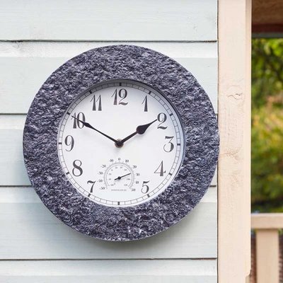 Smart Garden Stonegate Granite Clock 12" - image 1