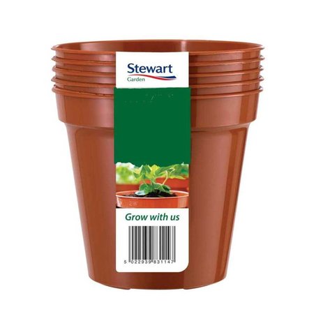 Stewart 5" Flower Pot - Terracotta - 5 Pack