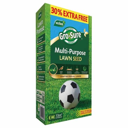 Westland Gro-Sure Multi-Purpose Lawn Seed 10m2 (+30% Free) - image 1