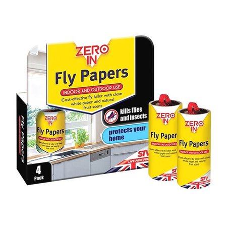Zero In Fly Papers (4 Pack)