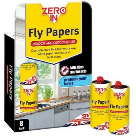 Zero In Fly Papers (8 Pack)