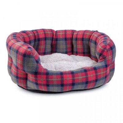 Zoon Check Oval Bed - Large - image 1